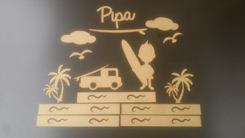 Painel Menino Surfista Mdf Cru Surf Decoração Quarto P26