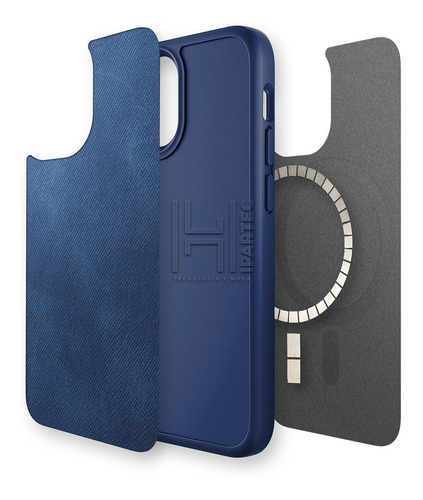 Imagen 3 de 5 de Case Funda Protector Magsafe Leather Cuero Magnetico iPhone