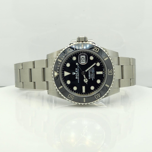 Rolex Submariner Date 41mm 2021 Completo Prateado Preto Preto