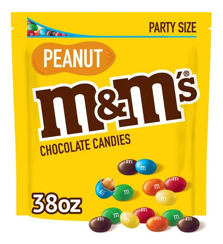Chocolates M&m's Peanut Party Size 1077.3g