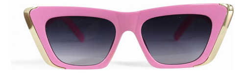 Lentes De Sol Angulares Estilo Cat Eye Elegante Rosa Negro Rosa