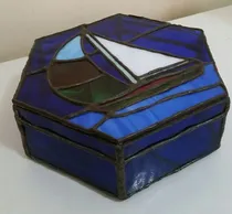 Comprar Cofre De Vidrio Forma Hexagonal - Artesanía -