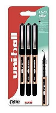 Bolígrafos - Ub-150 Eye Micro Rollerball 3pc Blister Black P