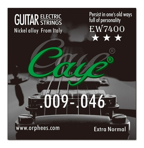 Imagen 1 de 2 de Cuerda Guitarra Eléctrica Orphees Extra Normal Ew7400