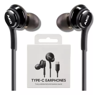 Auriculares Akg para Samsung S20 S21 S22 S23 Ultra Note, color negro
