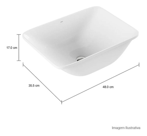 Cuba Para Banheiro De Embutir Deca Retangular 48 X 35,5cm Br
