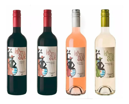 Super Oferta Pack X4 Vino Tinto Blanco Y Rosado Febo