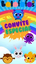 Comprar Convite Virtual Animado Bolofofos Convite Bolofofos Digital