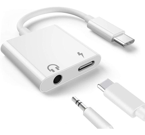 Adaptador Auriculares 3.5 Usb C Carga Compatible S22 S21 S20