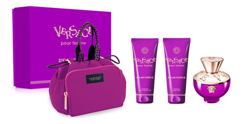 Set Versace Dylan Purple Edp 100ml. Perfume Para Dama 