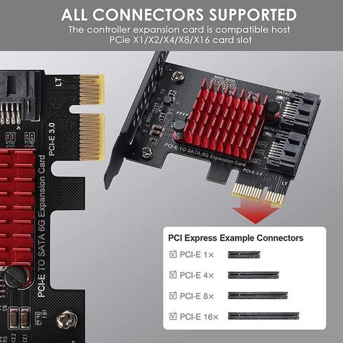 Zx Pcie Ssd Adapter To 2 Sata 3 Iii 3.0 Ports 6 Gbps