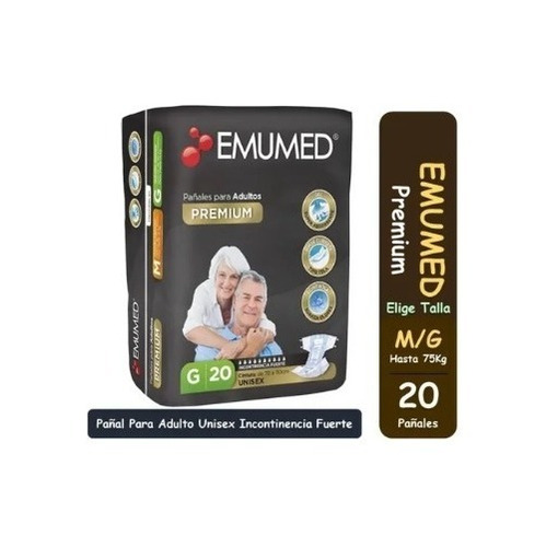 Pañales Emumed Premium Para Adulto Unisex M-g Elección