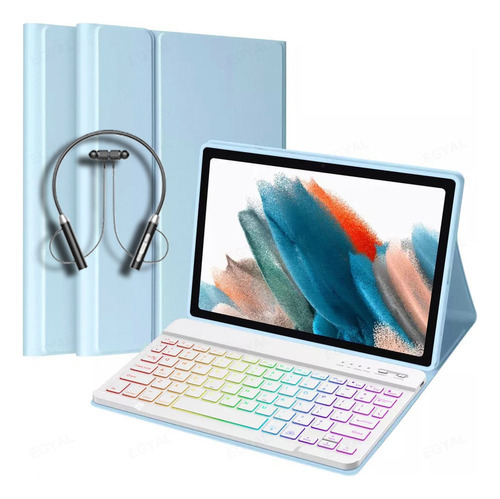 Funda Con Teclado Retroiluminado P/galaxy Tab S8+ 12.4 Sm-x8