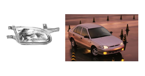 Optico Hyundai Accent 1998 Al 2000 (corto)