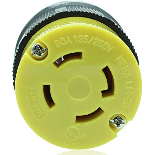 Conector Bloqueable Industrial Negro, Enchufe Hembra Ne...