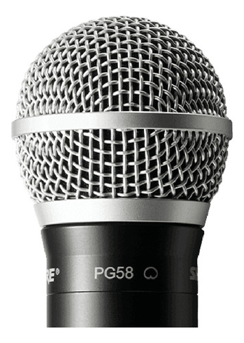 Sistema Inalámbrico Vocal Shure Blx24/pg58 Micrófono M15 Color Negro