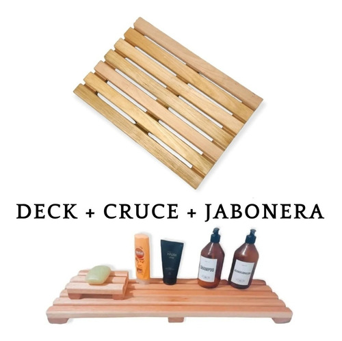 Salida Deck Ducha+ Cruce Bañera + Jabonera Excelente Calidad