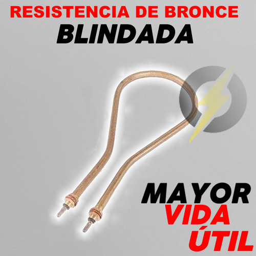 Ducha Electrica Calefon 20 Litros Acero Inoxidable Completo Plateado 1.2 W
