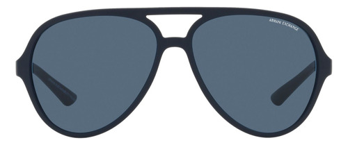 Óculos de sol masculinos originais Armani Exchange Ax4133, cor azul, cor da moldura, azul