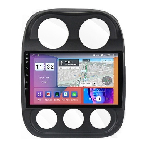 8 Núcleos 4g Radio Estéreo Android Para Patriot Jeep Compass