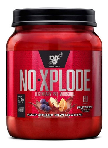 Serviços pré-treino Bsn No Xplode 60 Cherry Flavor