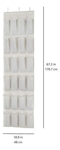 Amazon Basics 24 Bolsillos Medianos Para Colgar...