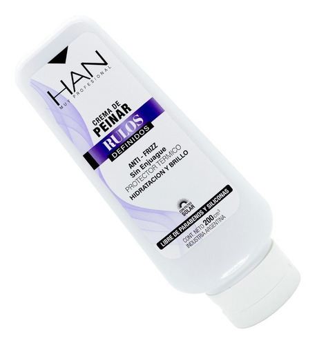 Imagen 4 de 5 de Han Rulos Definidos Crema De Peinar Protector Térmico 200ml