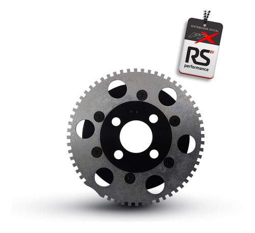 Polia Roda Fônica Alumínio Billet Vw Ap 8v Black Ftx Expert