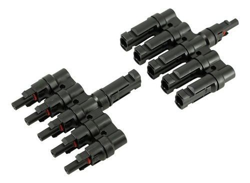 Conector Mc4 Quíntuple (5 En 1) Par Macho/hembra Solar
