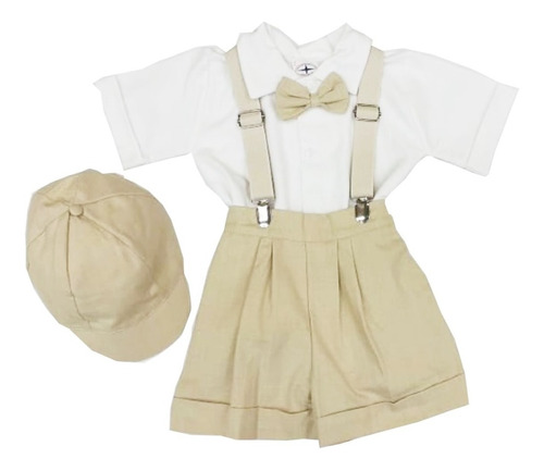 Traje Bautizo Niño Gromar 160   5 Piezas Con Gorra 