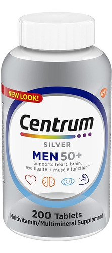 Centrum Silver Hombre X 200 Tabs Multivitamínico 50+ Años