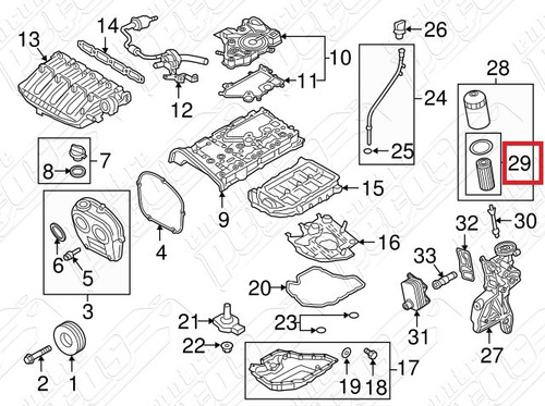 Filtro De &iquestleo Jetta 2.0 Tsi 2012-2017 Original
