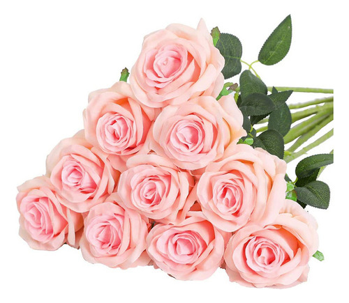 Para J S 10 Ramos De Rosas Artificiales De Seda Para Bodas