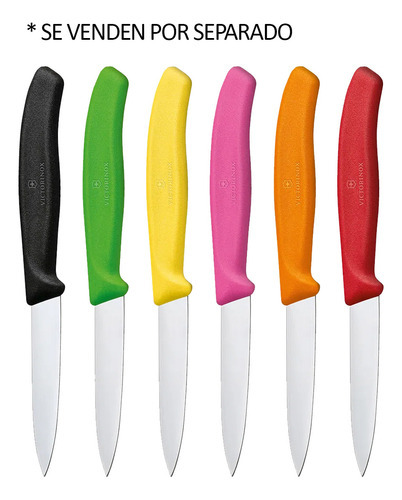 Faca de vegetais Victorinox 8 cm 6.7601 cor vermelha