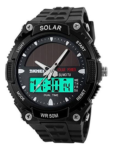 Reloj De Pulsera De Cuarzo Para Hombre Fanmis Solar Powered