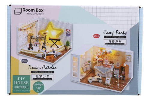 Kit De Muñecas En Miniatura Diy House Kit, Maqueta De Casa D