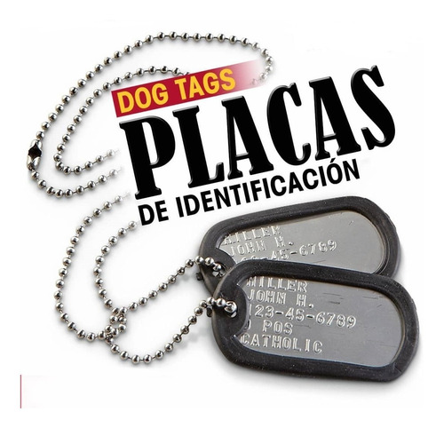 Placas Militares Troqueladas Con Tus Datos