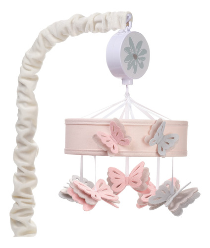 Lambs & Ivy Baby Blooms - Juguete Musical De Mariposa Rosa P