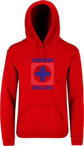 Sudadera Hoodie Costal Cruz Azul Campeon Az 002