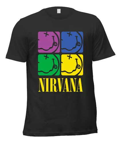 Remera Toxic Rock Nirvana Logo Kurt Cobain Rock N5 Unisex