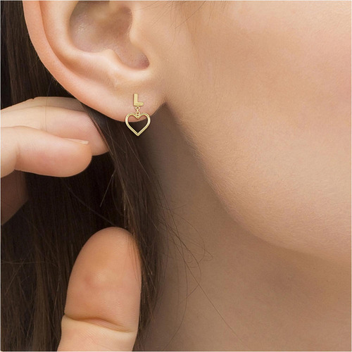 Aretes Lacoste Volte Para Mujer Color 2040018 Dorado