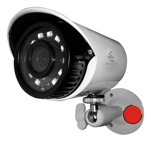 Camara Cctv Exterior Bullet Video 1080p Ahd Vigilancia Msi Color Blanco