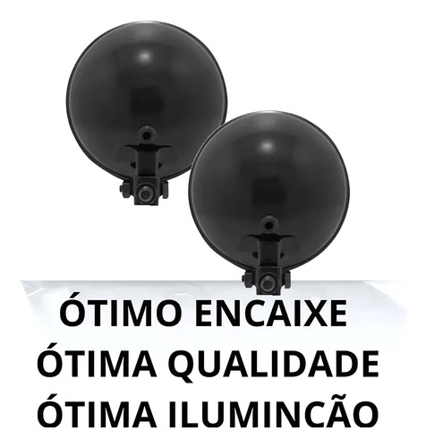 Par Farol Milha Auxiliar Redondo Fusca Brasilia Opala