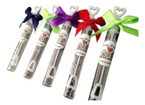 Comprar 50 Burbujeros De Tubo Personalizado Boda Recuerdo Burbujas