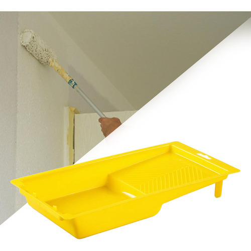 Portaescobillas Para Taza De Pintura, Amarillo 30x15x4,8cm