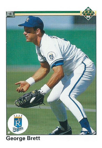 Barajita George Brett Upper Deck 1990 #124 Royals