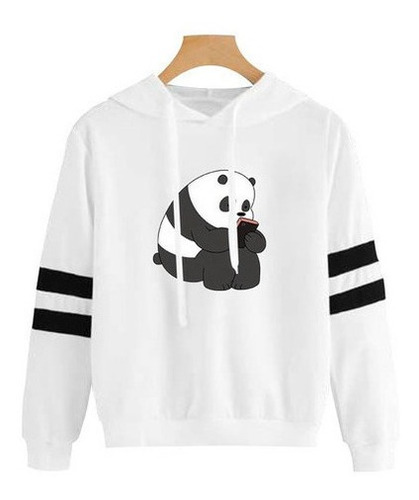 Buzo Saco Hoodies Blanco Mujer Niña Osos Escandalosos Panda