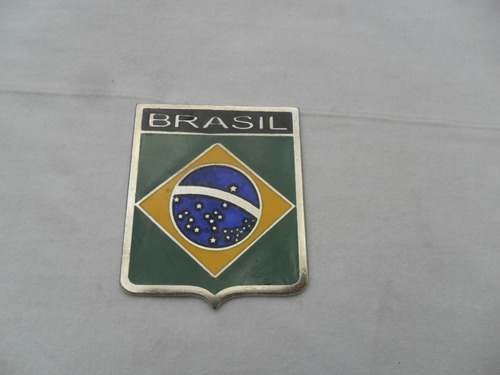 Escudo Bandera Brasil Auto Escarabajo Sp2 Vw Puma Fusca