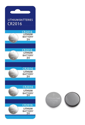 Pila Bateria Cr2016 X5 Unidades Control Remoto Dispositivos