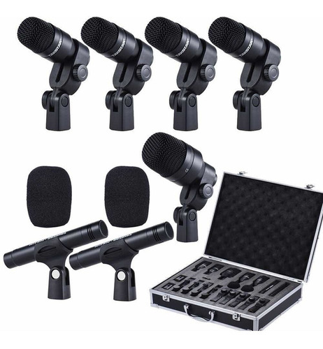 Kit Microfono Para Bateria Takstar Dms7 7mic Set Microfonos